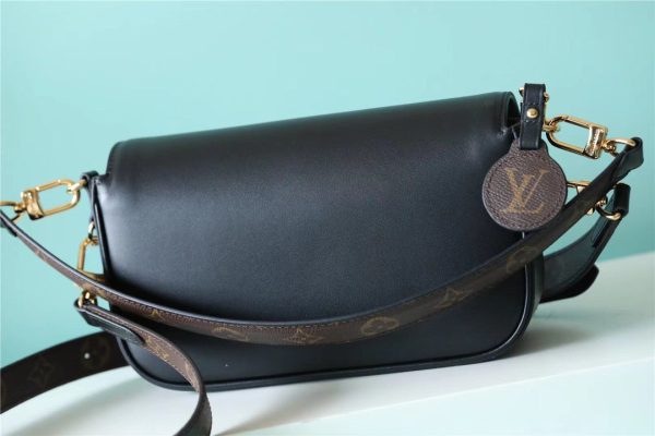 LV Swing Monogram Black For Women, Shoulder And Crossbody Bags 24cm/9.4in LV M20393