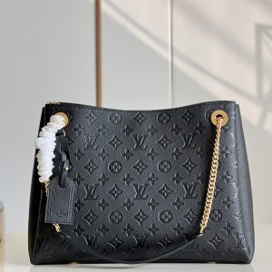 LV Surene MM Monogram Empreinte Black For Women, Shoulder Bags 14.6in/37cm LV M43758