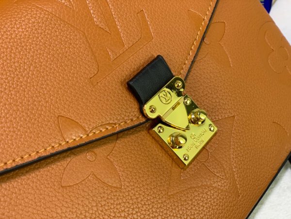 LV Pochette Metis Monogram Empreinte Caramel For Women, Shoulder And Crossbody Bags 9.8in/25cm LV