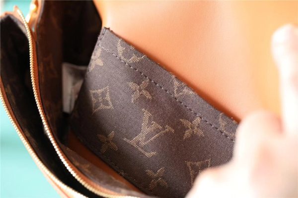 LV Swing Monogram Hazelnut Brown For Women, Shoulder And Crossbody Bags 24cm/9.4in LV M20396