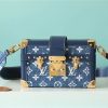 LV Petite Malle Jacquard Since 1854 Blue For Women, Women’s Handbags, Shoulder Bags And Crossbody Bags 7.5in/19cm LV