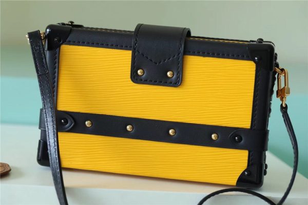 LV Petite Malle Epi Yellow For Women, Shoulder And Crossbody Bags 7.9in/20cm LV