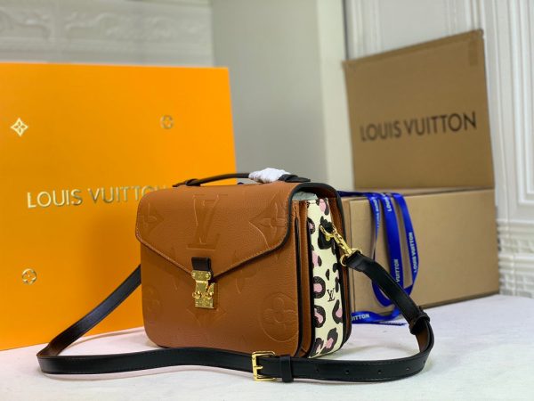 LV Pochette Metis Monogram Empreinte Caramel For Women, Shoulder And Crossbody Bags 9.8in/25cm LV