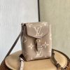 LV Tiny Backpack Monogram Empreinte Tourterelle Beige For Women, WoBags 19cm LV M80738