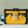 LV Petite Malle Epi Yellow For Women, Shoulder And Crossbody Bags 7.9in/20cm LV