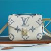 LV Pochette Metis Monogram Empreinte White For Women, Women’s Handbags, Shoulder Bags And Crossbody Bags 9.8in/25cm LV