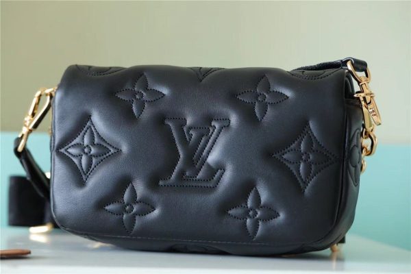 LV Wallet On Strap Bubblegram Monogram In Wallets and Small Leather Goods For Women M81398 7.9in/20cm LV M81398