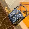 LV Square Bag Denim Jacquard Blue By Nicolas Ghesquiere For Women, WoBags 6.3in/16cm LV M59611