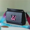 LV Twist MM Bag, Shoulder and Cross Body Bags For Women Black 9.1in/23cm LV M59416