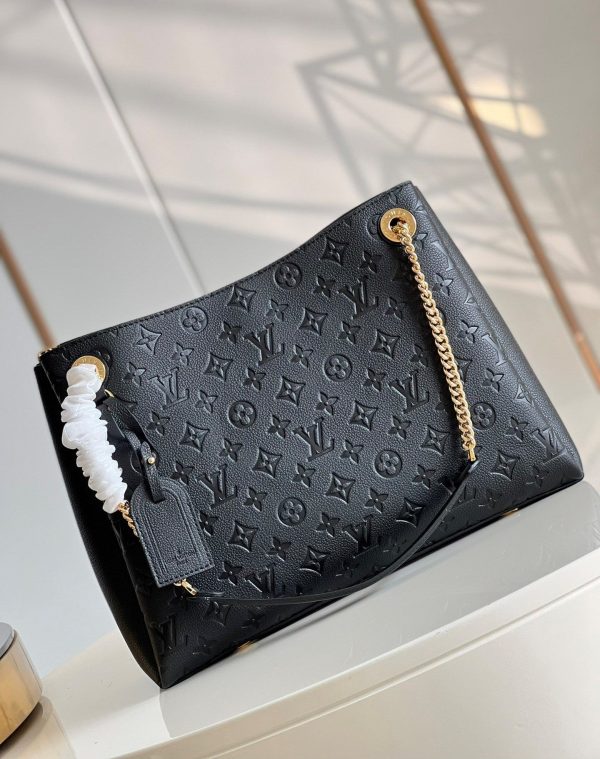 LV Surene MM Monogram Empreinte Black For Women, Shoulder Bags 14.6in/37cm LV M43758