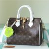 LV Speedy Bandoulière Bag 25 Classic Monogram Canvas For Women Brown 9.8in/25cm LV M20754