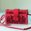 LV Petite Malle Monogram Red For Women, Women’s Handbags, Shoulder And Crossbody Bags 7.9in/20cm LV