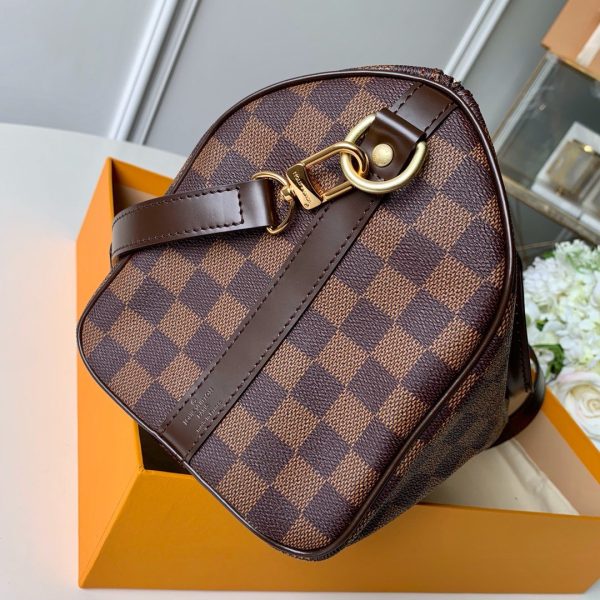 LV Speedy Bandouliere 25 Damier Ebene Canvas For Women, Shoulder And Crossbody Bags 9.8in/25cm LV N41368