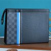 LV Pochette Voyage MM Epi Damier Graphite Canvas Black For Men, Travel Accessories 27cm LV M56827