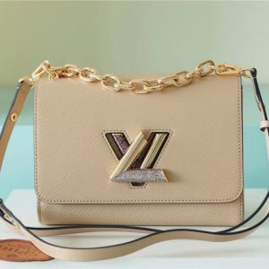 LV Twist MM Epi Beige For Women, Shoulder And Crossbody Bags 9.1in/23cm LV