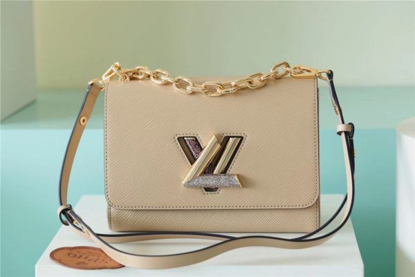 LV Twist MM Epi Beige For Women, Shoulder And Crossbody Bags 9.1in/23cm LV