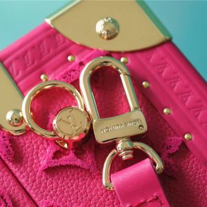 LV Valisette Tresor Monogram Empreinte Pink For Women, Women’s Bags, Shoulder And Crossbody Bags 9.4in/24cm LV