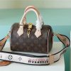 LV Speedy Bandouliere 20 Monogram Canvas Black For Women, Shoulder And Crossbody Bags 20cm/7.9in LV M46234