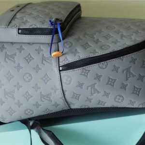 LV Racer Backpack Monogram Shadow Grey For Men, Bags 41cm LV M46105