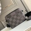 LV Trio Messenger Damier Graphite Black For Men, Bags, Shoulder And Crossbody Bags 9.8in/25cm LV N50017