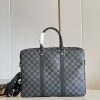 LV Porte Documents Voyage PM Damier Graphite Canvas For Men, Bags, Shoulder And Crossbody Bags 13.8in/35cm LV N41478