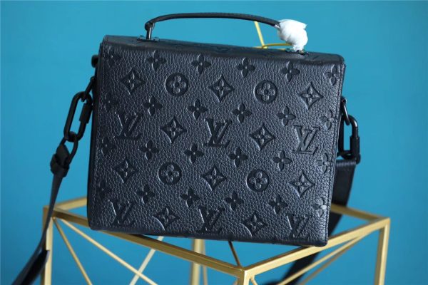 LV Mini Soft Trunk Box Taurillon Black For Men, Bags, Shoulder And Crossbody Bags 9.1in/23cm LV M61117