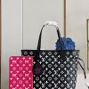 LV Neverfull MM Monogram Empreinte Black/White For Women, Tote Bags 12.2in/31cm LV M46103