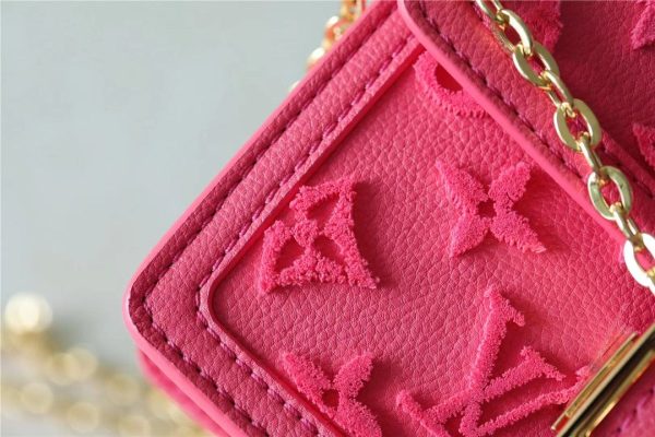 LV Mini Dauphine Monogram Fluo Pink For Women, Shoulder And Crossbody Bags 18.5cm/7.3in LV M20747