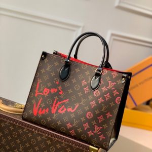 LV OnTheGo MM Tote Bag Monogram Canvas For Women, WoHandbag, Shoulder Bags 13.8in/35cm LV M45888