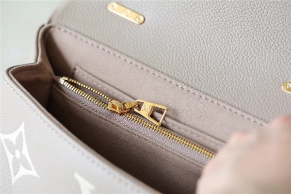 LV Madeleine BB Monogram Empreinte Dove Gray/ Creme Beige For Women, Shoulder and Crossbody Bags 9.4in/24cm LV