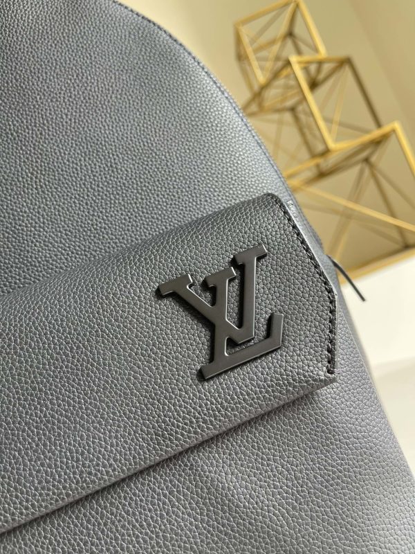 LV LV Aerogram Backpack Black For Men, Bags 43cm LV M57079