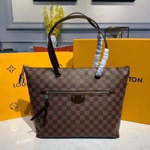 LV Lena MM Damier Ebene Canvas For Women, WoHandbag, Shoulder Bags 13in/33cm LV N41013