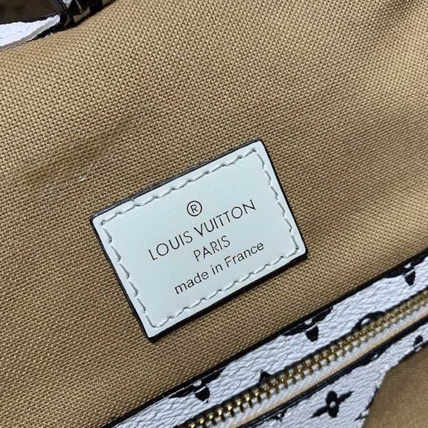 LV Neverfull MM Tote Bag Monogram Canvas Khaki/Beige For Women, Shoulder Bags 12.2in/31cm LV M44568