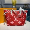 LV Neverfull MM Tote Bag Monogram Canvas Red/Pink For Women, Shoulder Bags 12.2in/31cm LV M44567