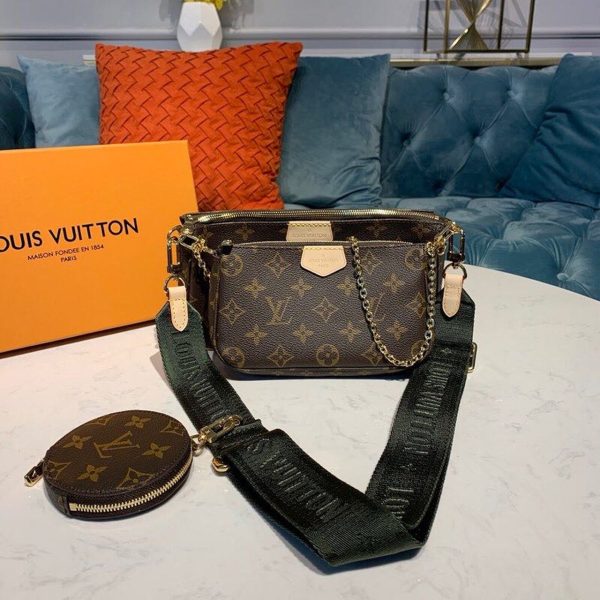 LV Multi Pochette Accessoires Bags Monogram Canvas Fall/Winter Collection M44813, Kaki