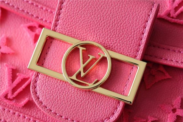 LV Mini Dauphine Monogram Fluo Pink For Women, Shoulder And Crossbody Bags 7.9in/20cm LV M20747