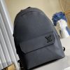 LV LV Aerogram Backpack Black For Men, Bags 43cm LV M57079