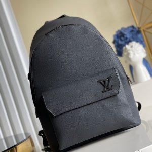 LV LV Aerogram Backpack Black For Men, Bags 43cm LV M57079