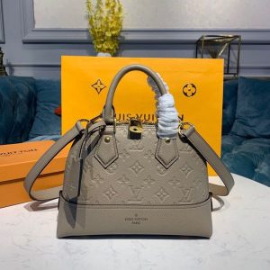 LV Neo Alma BB Monogram Empreinte Galet Grey For Women, Shoulder And Crossbody Bags 9.8in/25cm LV