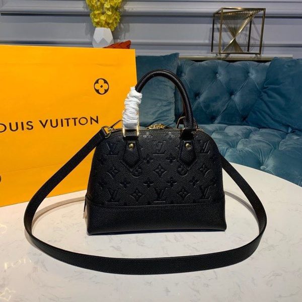 LV Neo Alma BB Monogram Empreinte Canvas Black For Women, Shoulder And Crossbody Bags 9.8in/25cm LV M44829