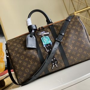 LV Keepall Bandouliere 45 Monogram Canvas For Men, Men’s Bags, Travel Bags 17.7in/45cm LV