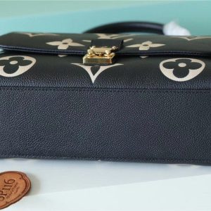 LV Madeleine MM Monogram Empreinte Black / Beige For Women, Shoulder and Crossbody Bags 11.8in/30cm LV