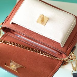 LV Lockme Tender Chataigne Brown For Women, Shoulder And Crossbody Bags 7.5in/19cm LV