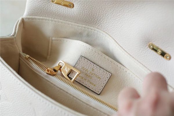 LV Madeleine BB Monogram Empreinte Creme Beige For Women, Shoulder and Crossbody Bags 9.4in/24cm LV M46008