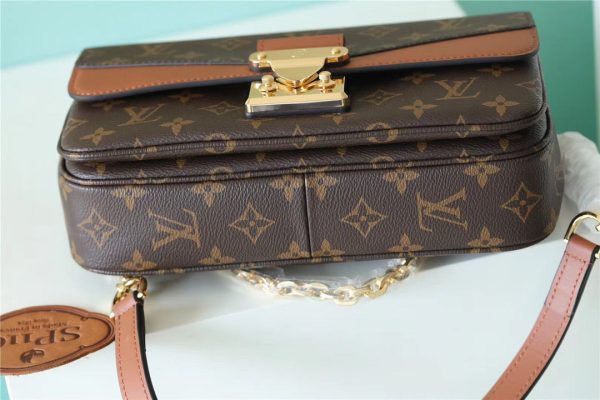 LV Marceau Monogram Canvas Caramel Brown For Women, Shoulder and Crossbody Bags 9.6in/24.5cm LV M46127