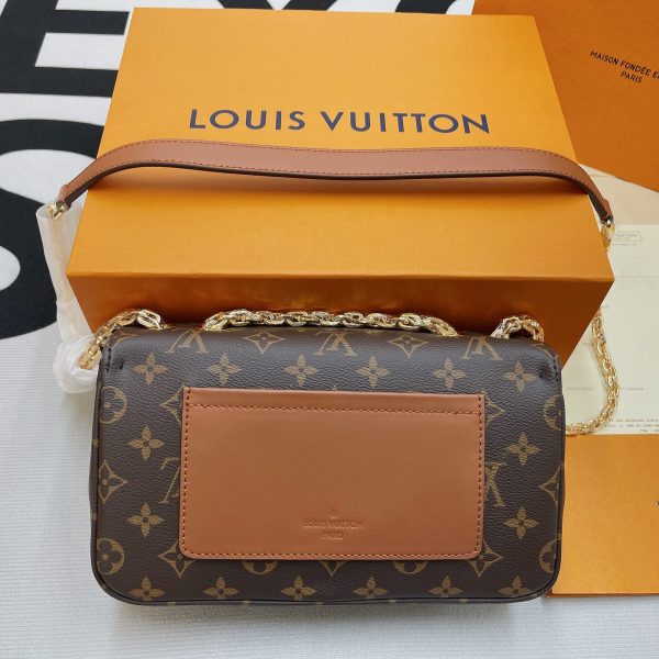 LV Marceau Monogram Canvas Caramel Brown For Women, Shoulder and Crossbody Bags 9.6in/24.5cm LV M46127