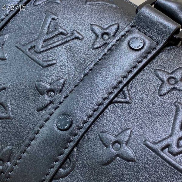 LV Keepall XS Monogram Seal Black For Women, Shoulder And Crossbody Bags 8.3in/21cm LV M57960