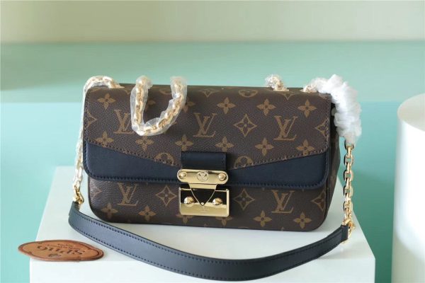 LV Marceau Monogram Canvas Black For Women, Shoulder and Crossbody Bags 9.6in/24.5cm LV M46126