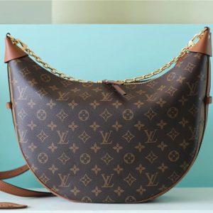 LV Loop Monogram Canvas By Nicolas Ghesquiere For Women, Shoulder And Crossbody Bags 23cm/9.1in LV