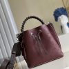 LV Muria Bucket Bag For Women, Women’s Handbags, Shoulder And Crossbody Bags Burgundy 9.8in/25cm LV